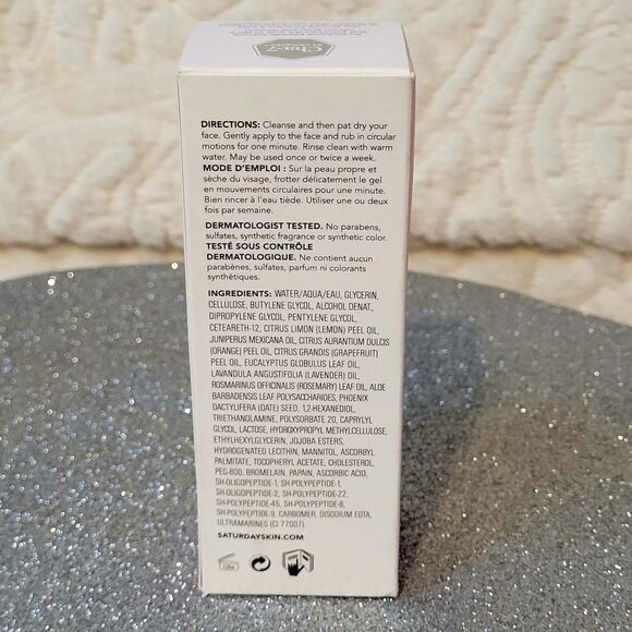 Saturday Skin Rub-A-Dub Refining Peel Gel Korean Skincare 2.53 Ounce New - Picture 8 of 11